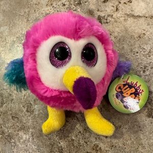 Flamingo Plush NEON PINK Fiesta Lubby Cubbies Pink Twiggy Stuffed Animal